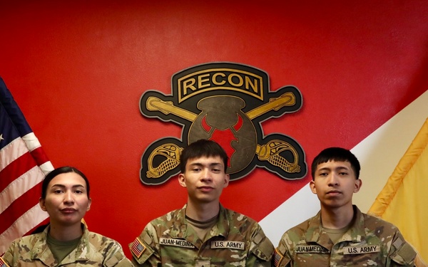 Three siblings all currently serving in the 1-113th Cavalry