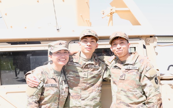 Three siblings all currently serving in the 1-113th Cavalry