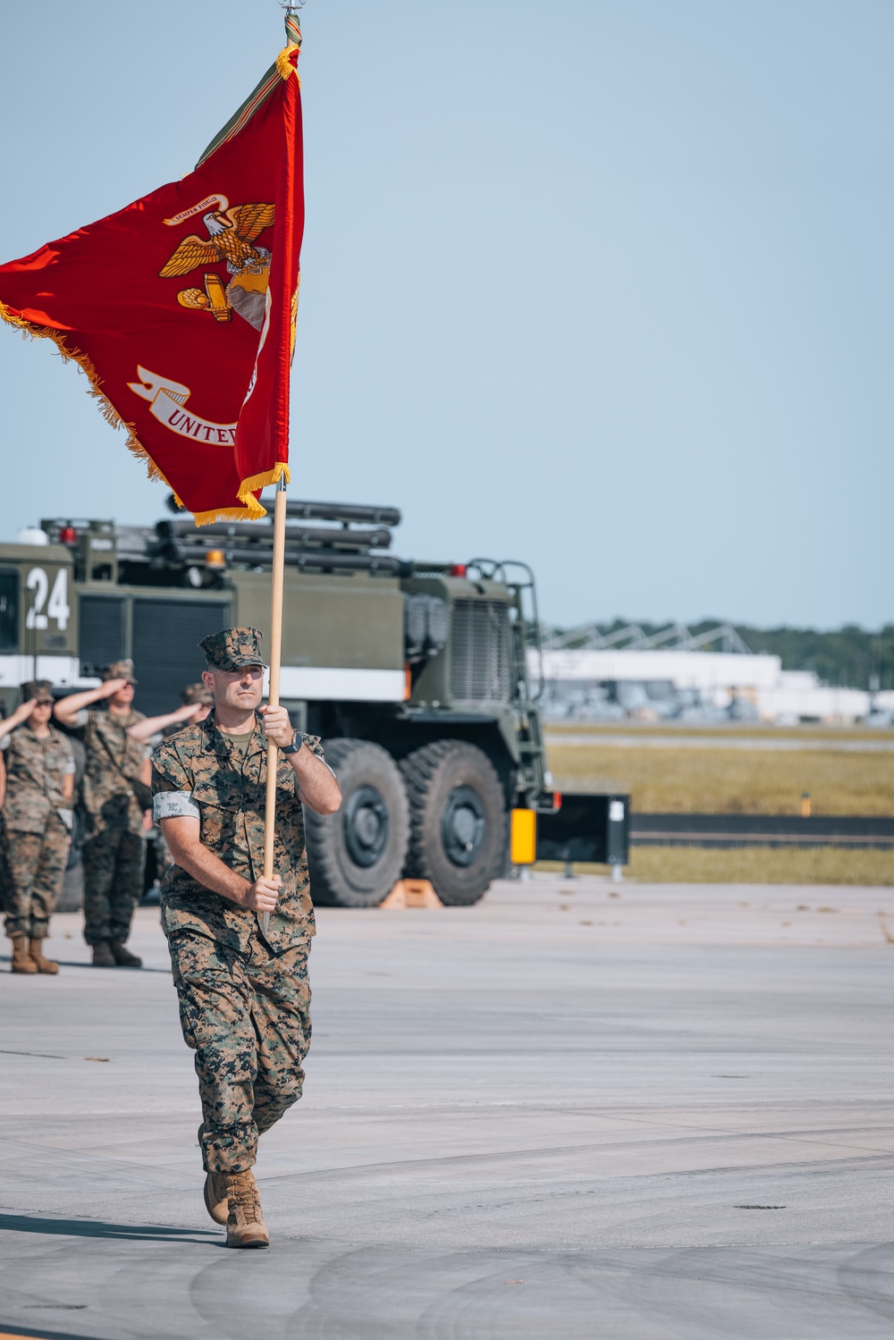 H&amp;HS MCAS New River Change of Command Ceremony 2024