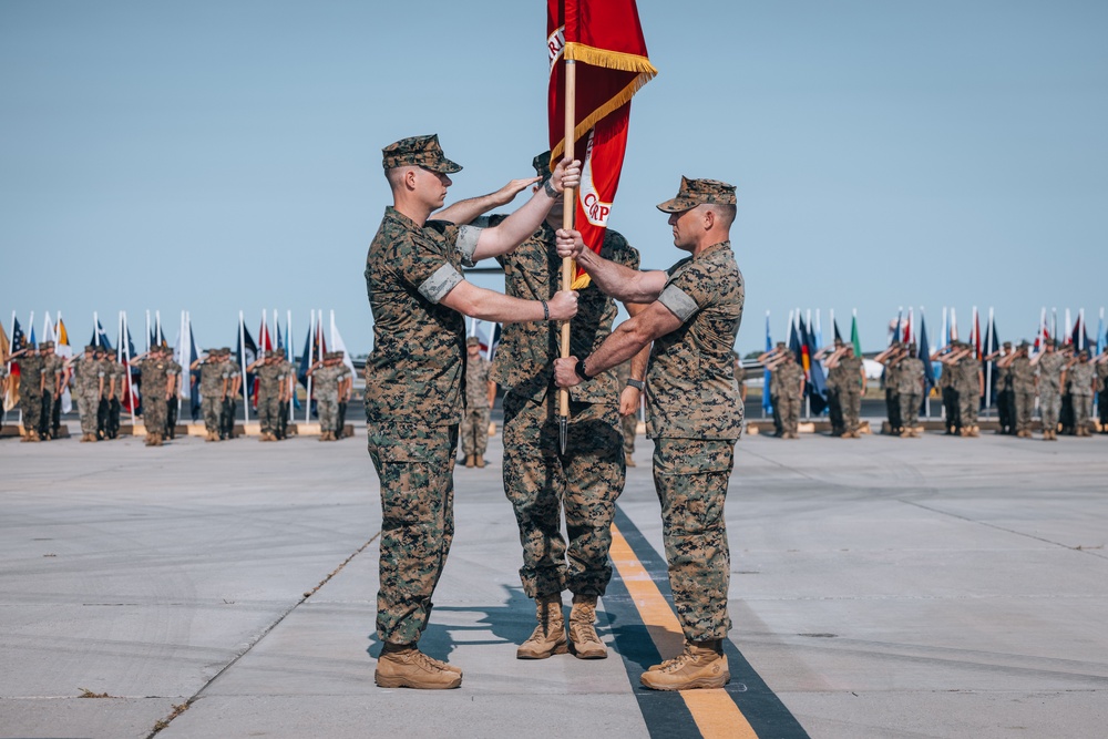 H&amp;HS MCAS New River Change of Command Ceremony 2024