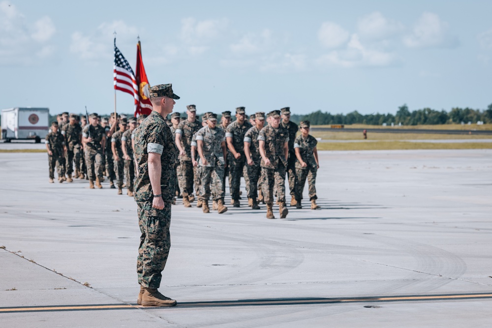 H&amp;HS MCAS New River Change of Command Ceremony 2024