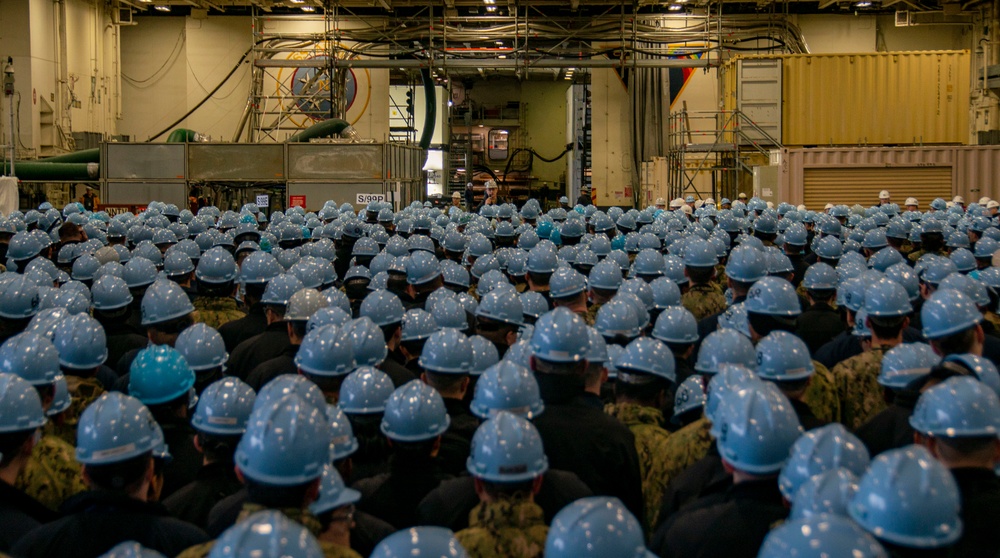 Sailors Take Part In All Hands