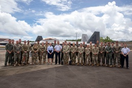 Gen. Uchikura and Lt. Gen. Lenderman visit service members in Palau