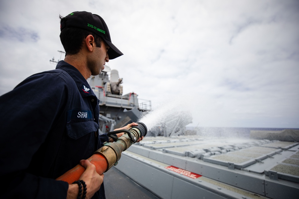 USS Fitzgerald Fresh Water Wash Down