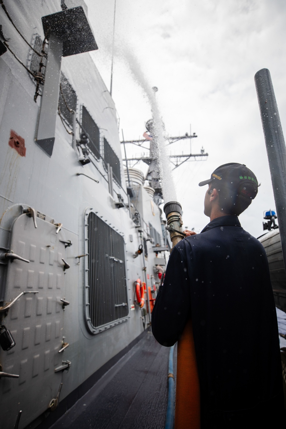 USS Fitzgerald Fresh Water Wash Down