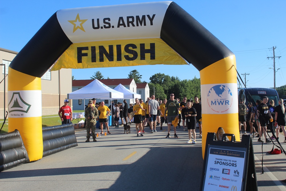 Commander’s 5k/2-Mile Run/Walk held during 2024 Fort McCoy Army Birthday Celebration