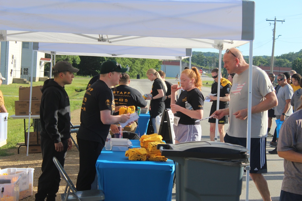 Commander’s 5k/2-Mile Run/Walk held during 2024 Fort McCoy Army Birthday Celebration