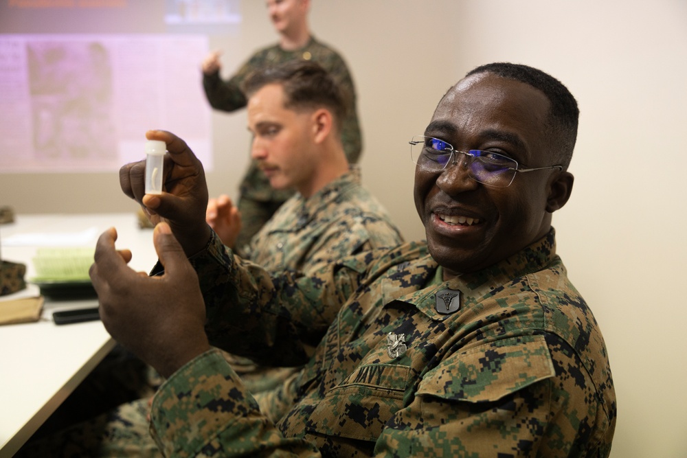 MRF-D 24.3: U.S. Sailors participate in snake handling course