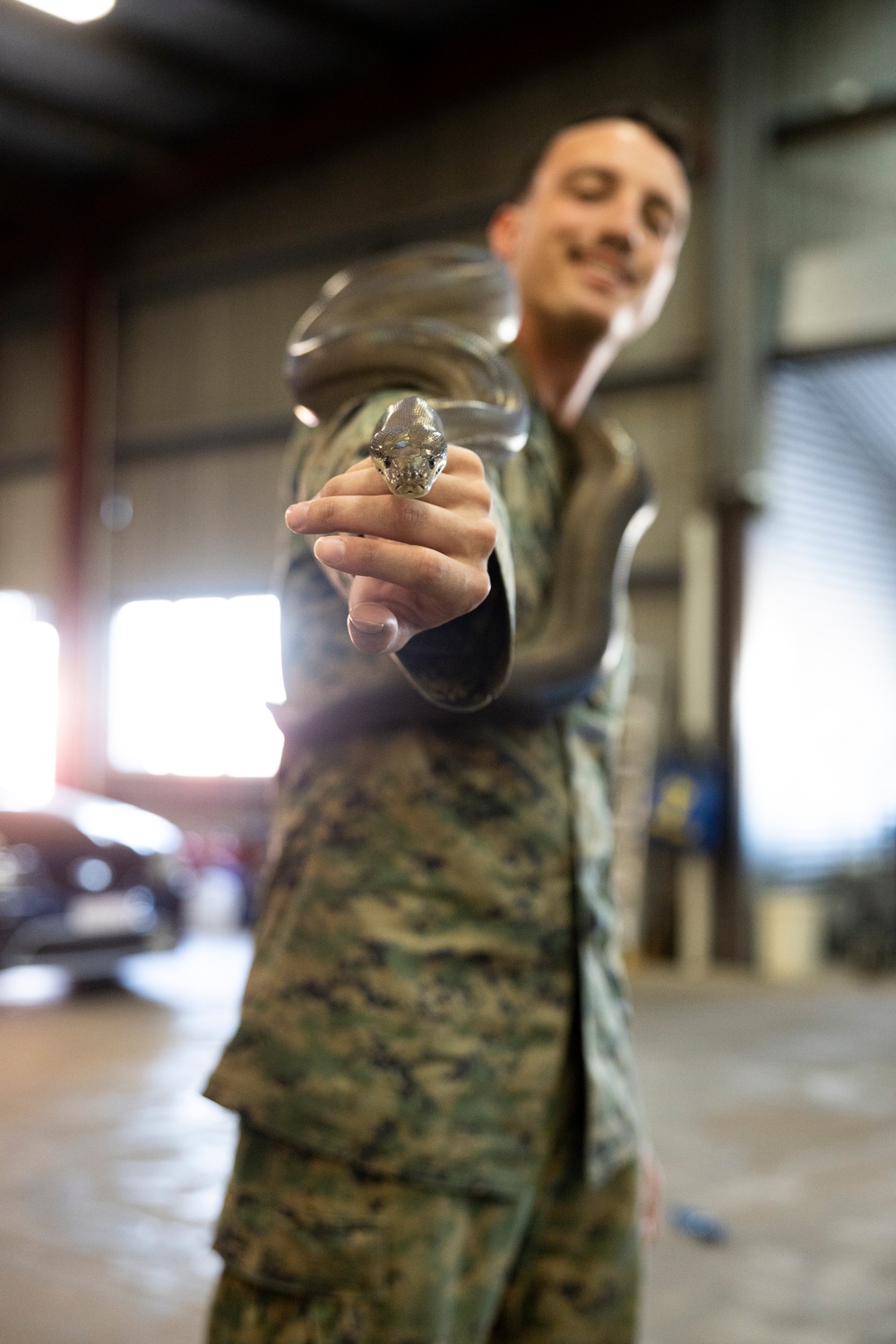 MRF-D 24.3: U.S. Sailors participate in snake handling course