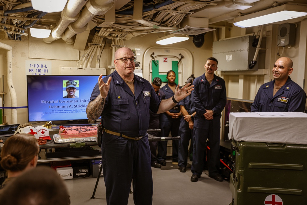 USS Somerset Celebrate 126th Hospital Corps Birthday