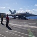 USS Ronald Reagan (CVN76) Sailors conduct flight deck operations