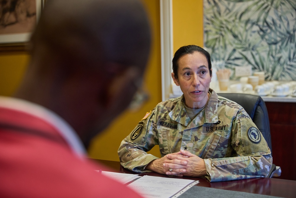 Brig. Gen. Rose Keravuori Interviewed by Botswana Journalist