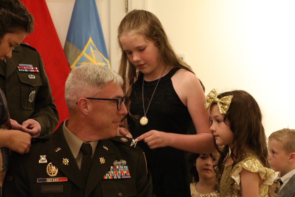 Col. James Hannigan promoted during ceremony at Army Navy Club