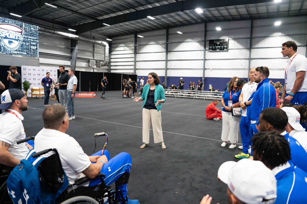 2024 Warrior Games | Welcome Ceremony | Team Air Force | Under Secretary of the Air Force Melissa G. Dalton