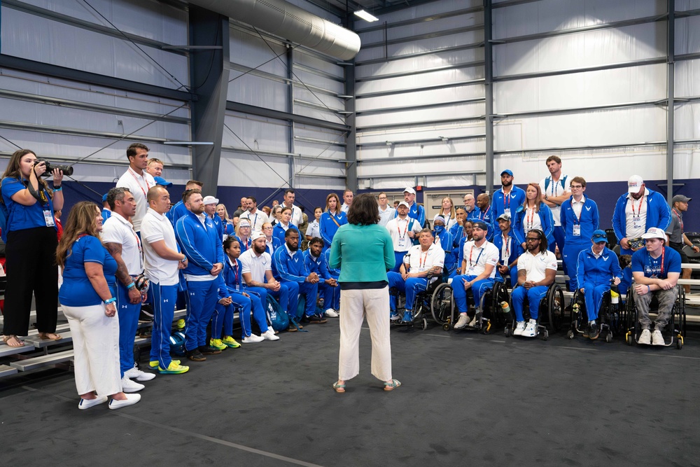 2024 Warrior Games | Welcome Ceremony | Team Air Force | Under Secretary of the Air Force Melissa G. Dalton