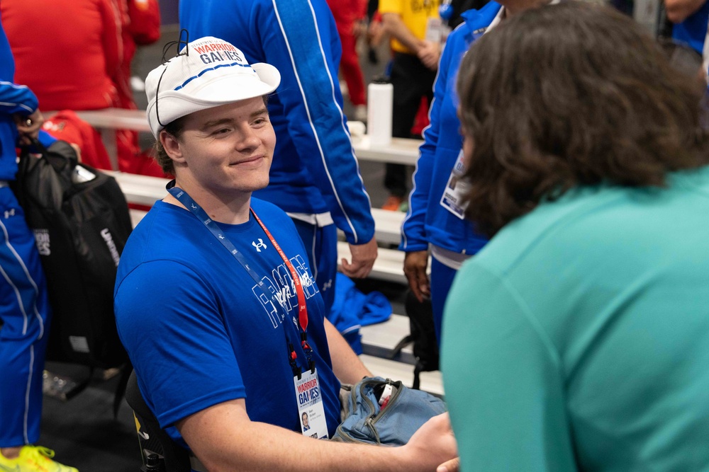 2024 Warrior Games | Welcome Ceremony | Team Air Force | Under Secretary of the Air Force Melissa G. Dalton | SrA Sean Stutson