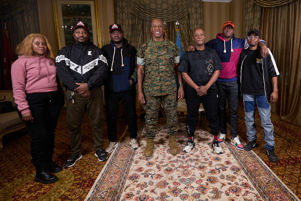 Gen. Langley speaks during a podcast for African Chiefs of Defense Conference 2024