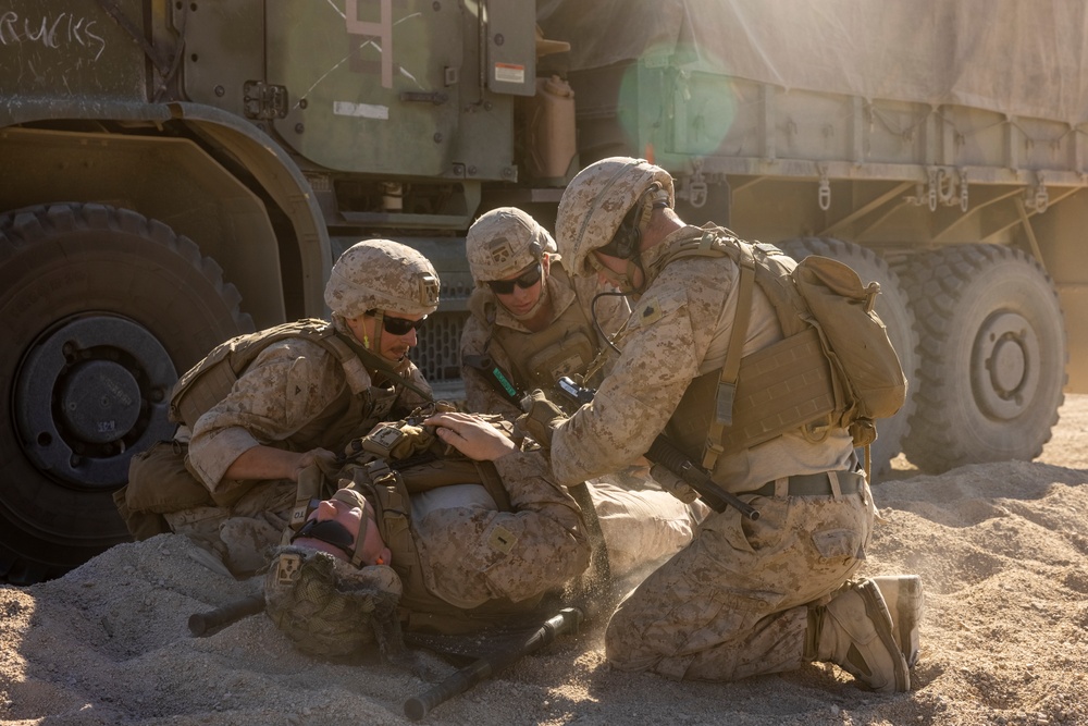 Reserve Marines Complete a motorized operations course during ITX 4-24