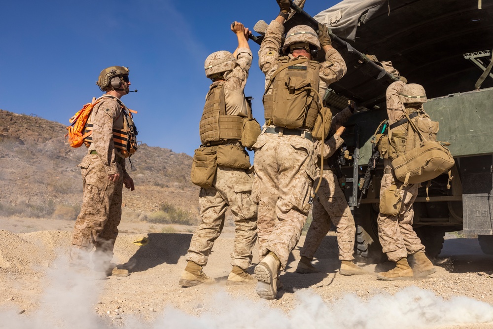 Reserve Marines Complete a motorized operations course during ITX 4-24