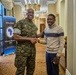 Gen. Langley speaks with YALI member