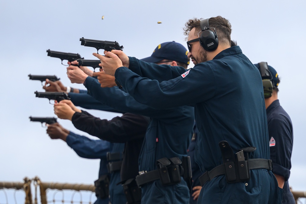 M9 Qualification aboard USS Curtis Wilbur