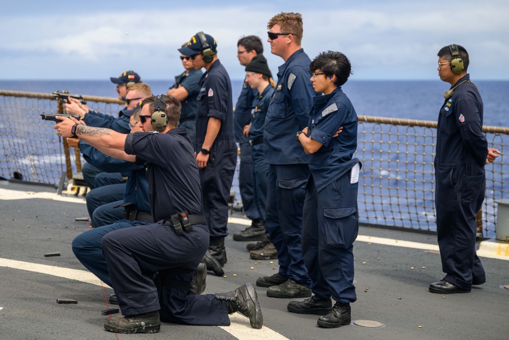 M9 Qualification aboard USS Curtis Wilbur