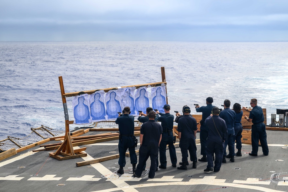 M9 Qualification aboard USS Curtis Wilbur