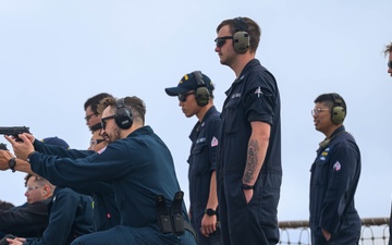 M9 Qualification aboard USS Curtis Wilbur