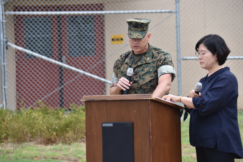 Officials cut ribbon on new communication center at Camp Mujuk, South Korea