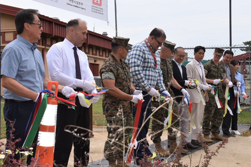 Officials cut ribbon on new communication center at Camp Mujuk, South Korea