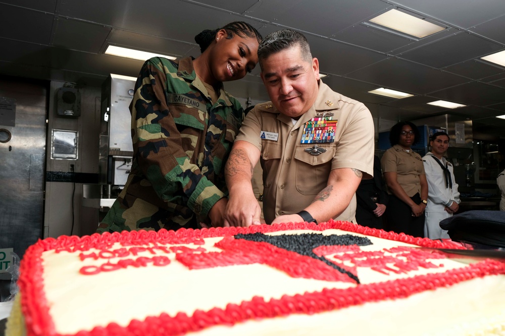 Boxer Celebrates 126th Hospital Corpsman Birthday