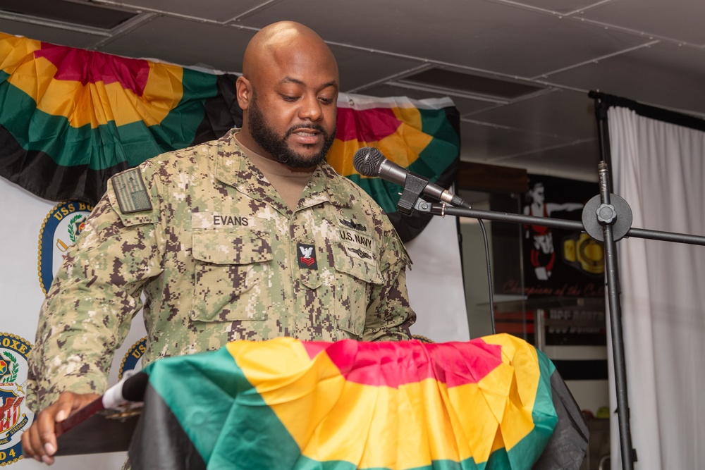 Boxer Sailors observe Juneteenth