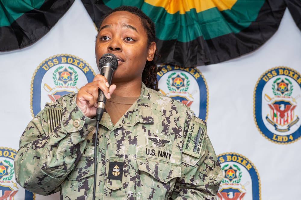 Boxer Sailors observe Juneteenth