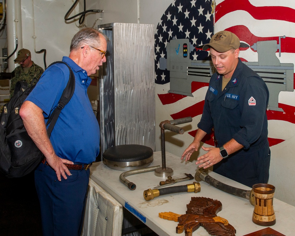 Military Sealift Command, Counsels visit USS Frank Cable (AS40)