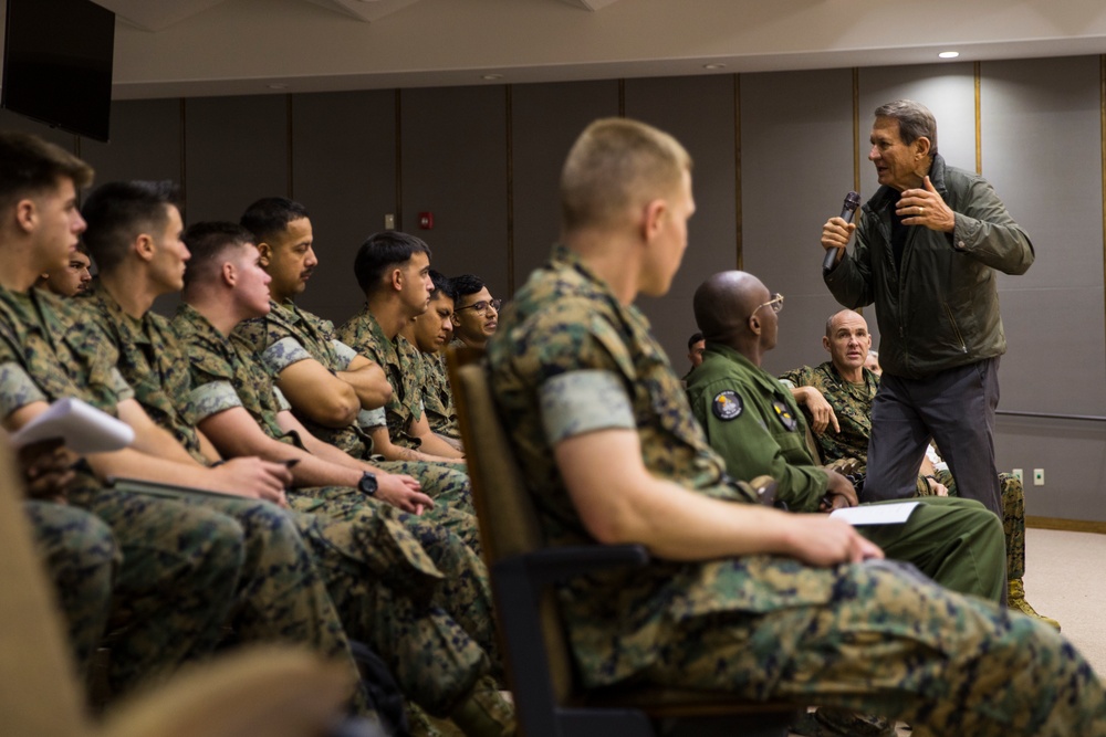 U.S. Marine Corps Veteran Addresses MAG-12 Marines