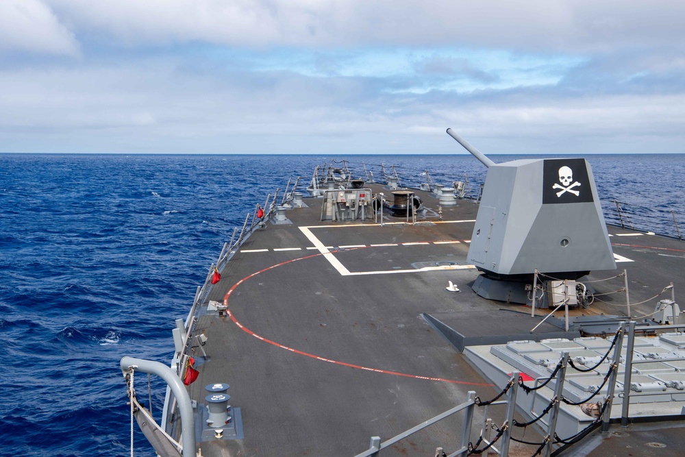 USS Kidd (DDG-100) Sails Pacific