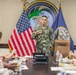 STAFDEL Englehart Receives Briefing from CTF 75 Commander Capt. Shaun Lieb