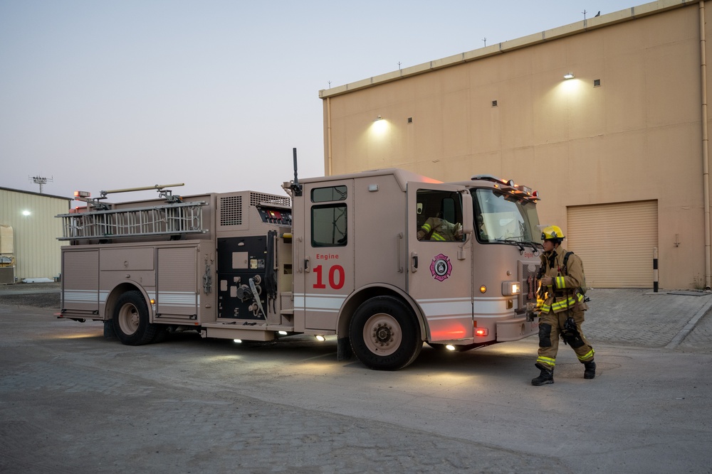 Fire training with the 380th AEW