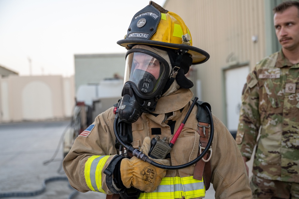Fire training with the 380th AEW