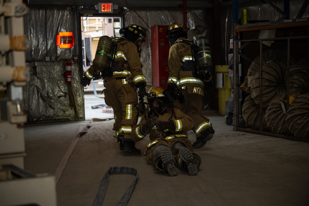Fire training with the 380th AEW