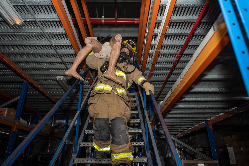 Fire training with the 380th AEW