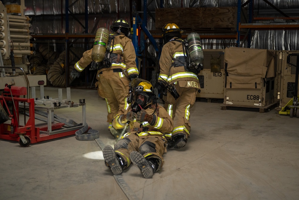 Fire training with the 380th AEW