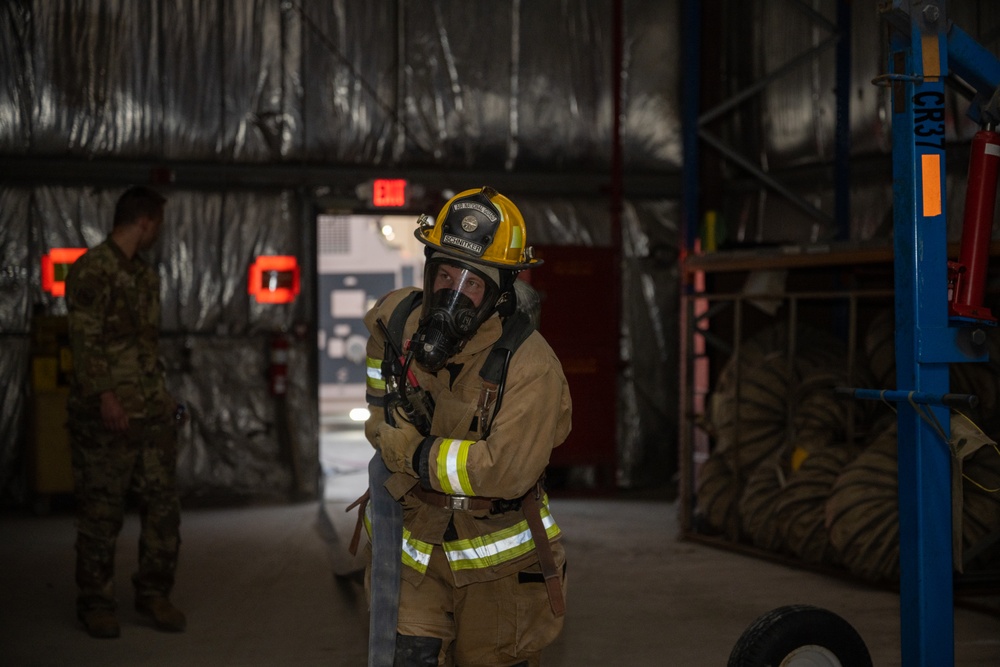 Fire training with the 380th AEW