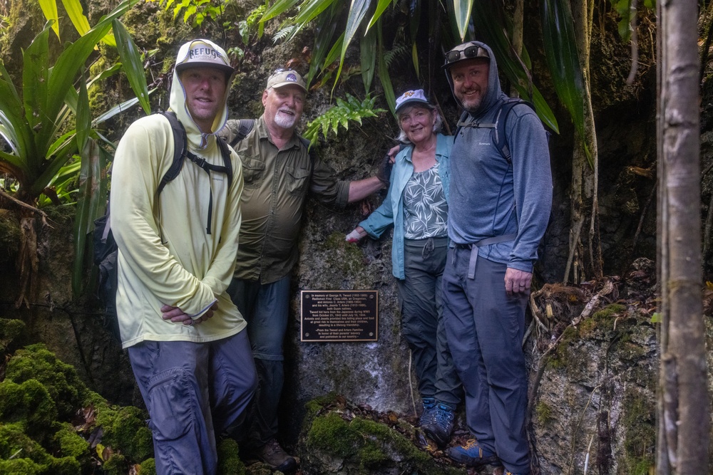 Artero and Tweed families hike to Tweed’s Cave