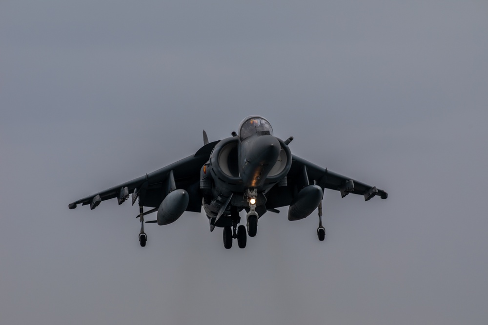 Spanish Navy AV-8B Harriers Aboard USS Wasp (LHD 1) During BALTOPS 24