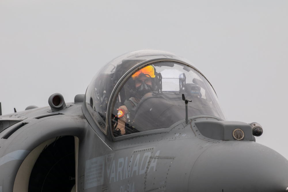 Spanish Navy AV-8B Harriers Aboard USS Wasp (LHD 1) During BALTOPS 24