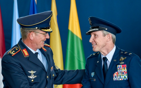 NATO Air Base Geilenkirchen conducts dual change of command ceremony