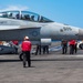 USS Ronald Reagan (CVN76) Sailors conduct flight deck operations