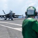 USS Ronald Reagan (CVN76) Sailors conduct flight deck operations