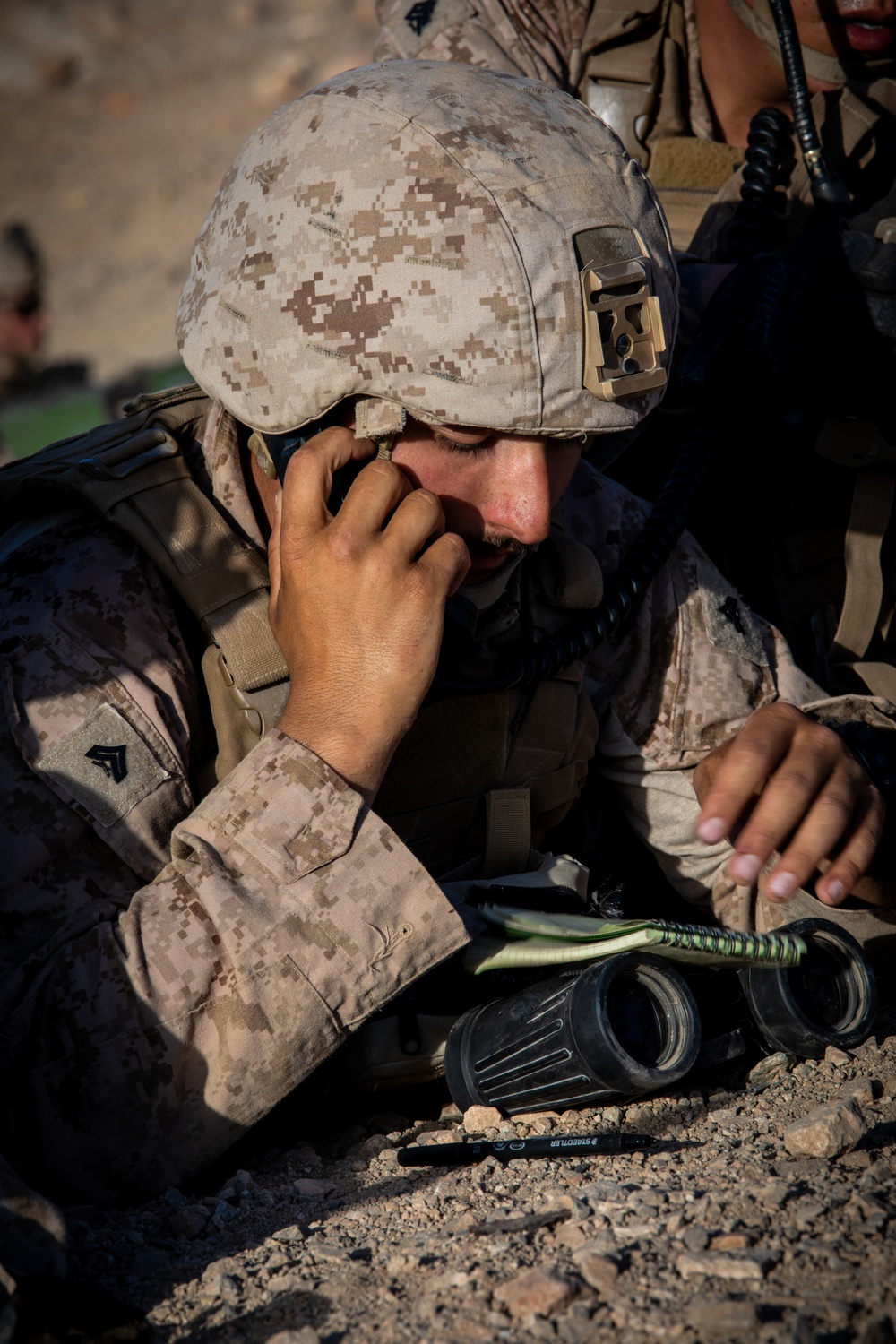 U.S. Reserve Marines with 3/25 execute range 400